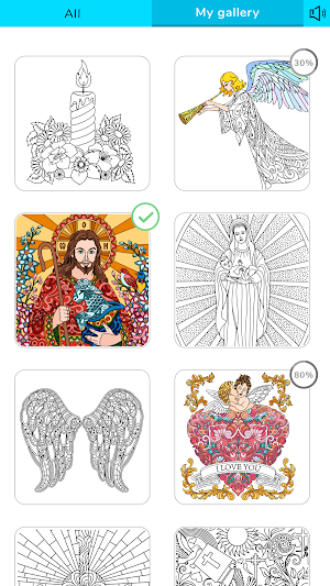 Bible Color by Number - Bible Coloring Book Screenshot 2