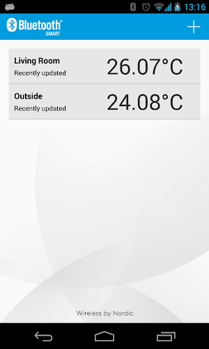nRF Temp 2.0 for Bluetooth LE Screenshot 1