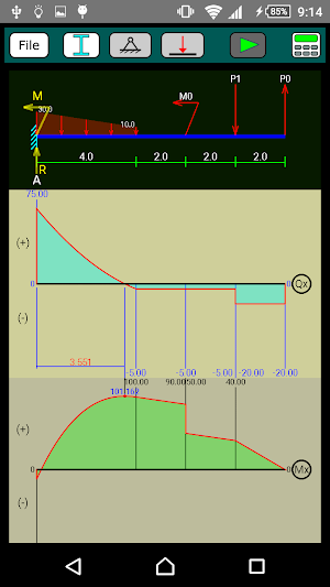 Bending Moment Diagram (pro) Screenshot 1