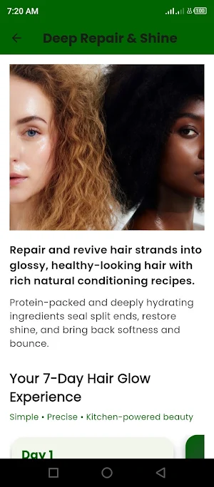 Home Hair Glow Screenshot 2
