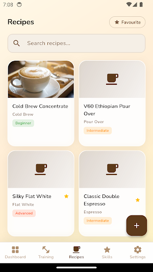 Barista Training Log Screenshot 2