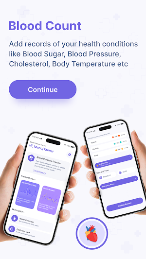 Blood Pressure & Water Remind Screenshot 2