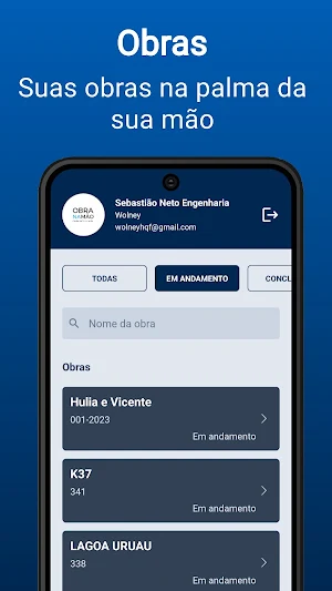 Diário de Obra - Obra na Mão Screenshot 0