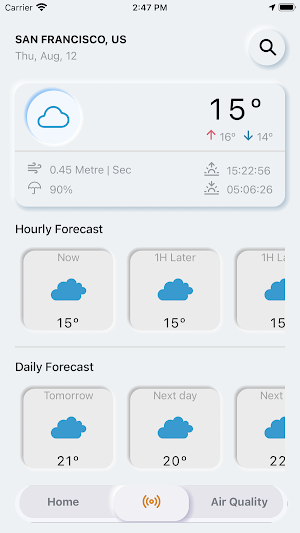 Neumorphism weather Screenshot 1