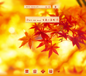 Crimson Autumn Theme Screenshot 0