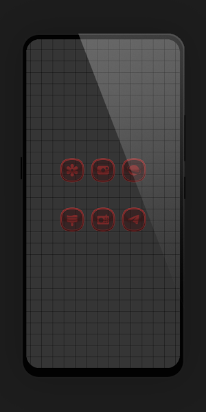 Matte Glass Red Icon Pack Screenshot 3