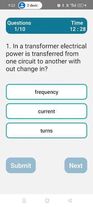 ITI Electrical Quiz Screenshot 0