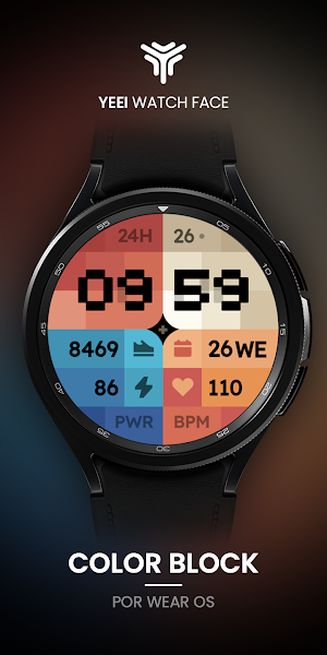 Color block Watch Face Screenshot 0