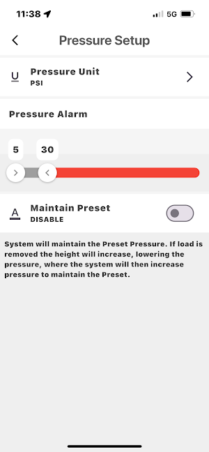 Airbag Suspension Control Screenshot 1