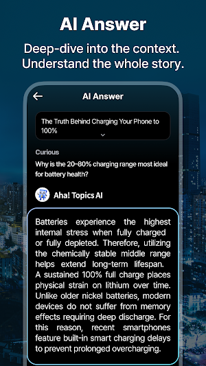 Aha! Topics - Lock Screen Screenshot 2