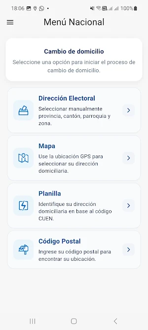 Cambio de Domicilio Screenshot 3