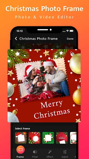 Christmas Photo Frame - Christmas Video Maker Screenshot 2