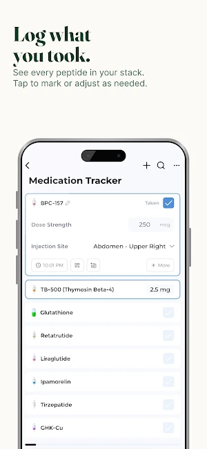 Pepture: Peptide Tracker Screenshot 3
