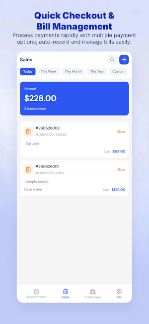 MiSe booking Screenshot 2