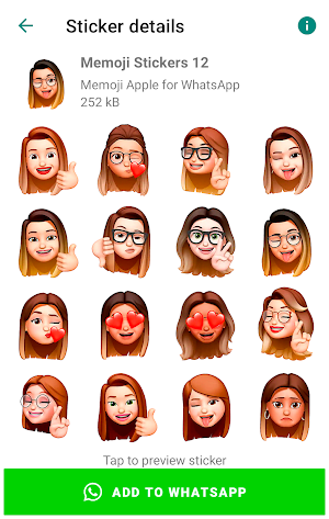 Memoji Apple for WhatsApp Screenshot 1