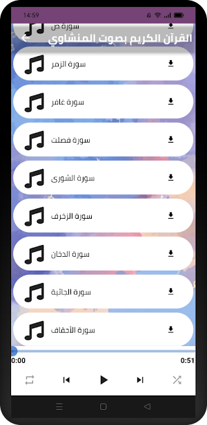 القرآن الكريم بصوت المنشاوي Screenshot 2