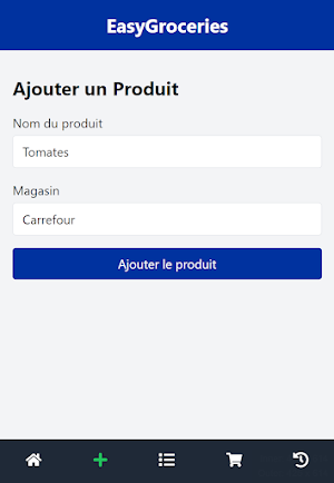 EasyGroceries - Vos Courses Screenshot 0