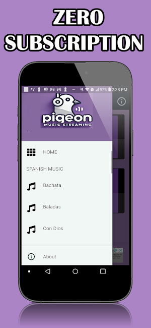 Pigeon Music: Easy Streaming Screenshot 1