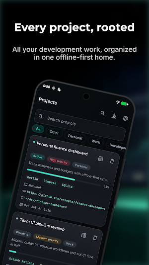 DevRoot: Project Tracker Screenshot 0