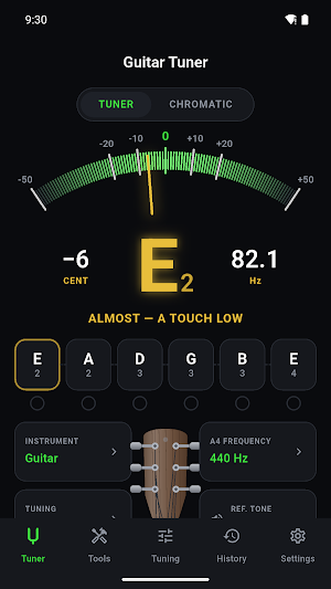 Boring Guitar Tuner Screenshot 1