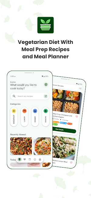 Vegetarian Meal Prep Recipes Screenshot 0
