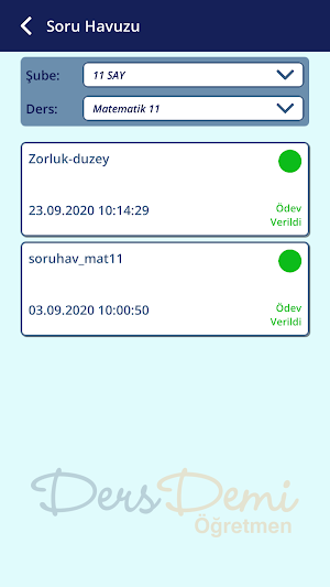 DersDemi Öğretmen Screenshot 2