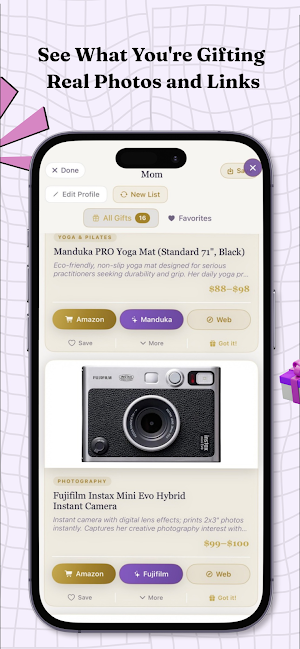 Giftella - Gifting Made Easy Screenshot 2