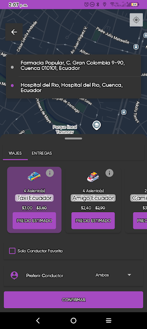 TranspoStat Rides & Deliveries Screenshot 2
