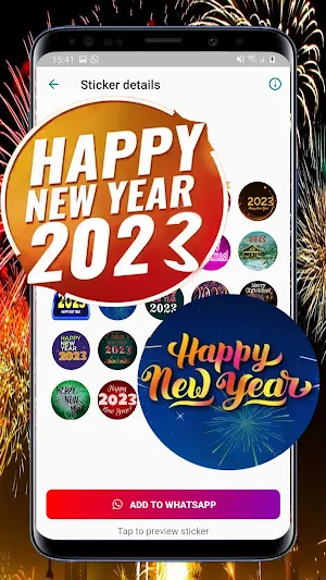 happy Newyear stickers 2023 Screenshot 1