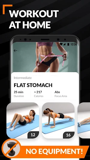 Home Workout for Women - Female Fitness Screenshot 3