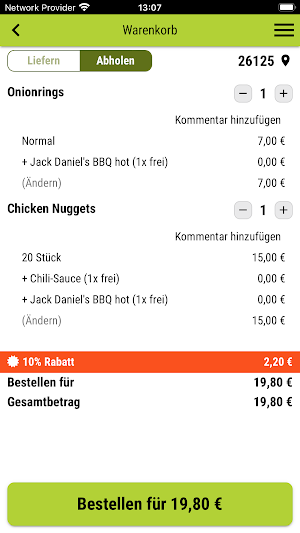 Enjoy Pizza Oldenburg Screenshot 1
