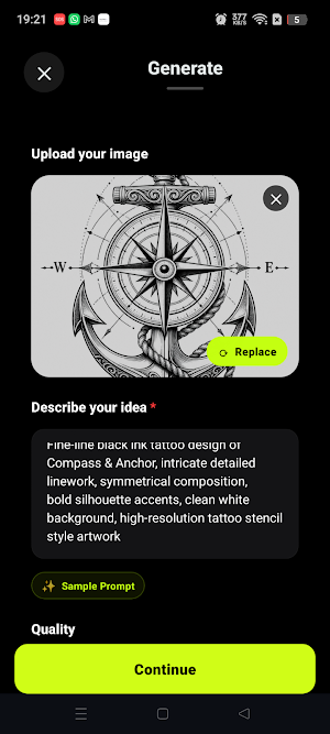 AI Tattoo Design Generator Screenshot 3