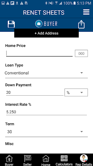 WFG Net Sheets Screenshot 1