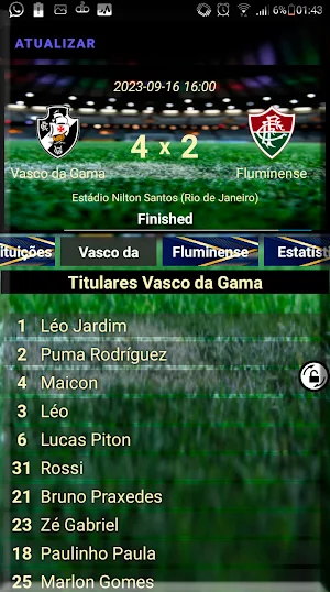 Futebol Online Screenshot 2
