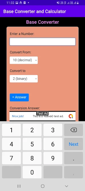 Base Converter (Calculator) Screenshot 3