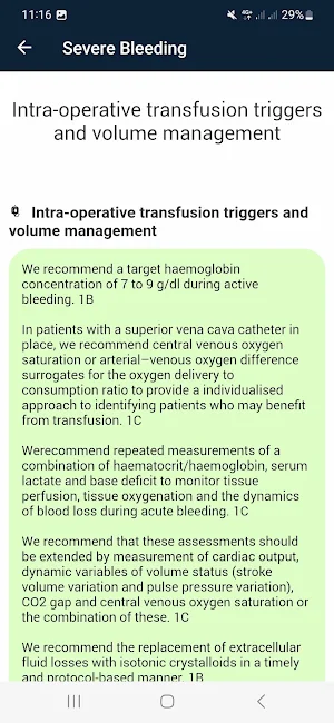 Severe Perioperative Bleeding Screenshot 2