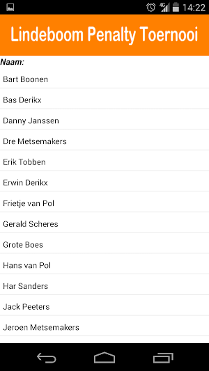 Lindeboom Penaltytoernooi Screenshot 3