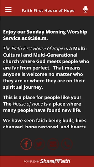 Faith First House of Hope Screenshot 0