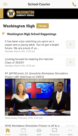 Washington Community Schools - Indiana Screenshot 1