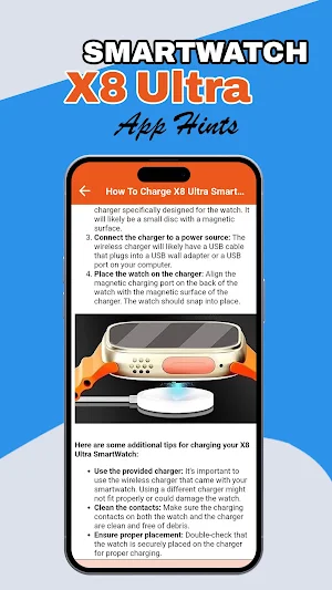 X8 Ultra SmartWatch App Hints Screenshot 3