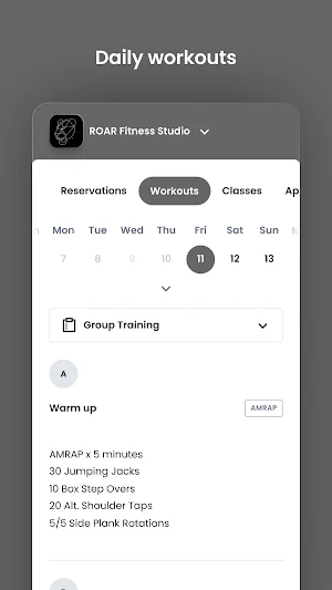 ROAR Fitness Studio Screenshot 3