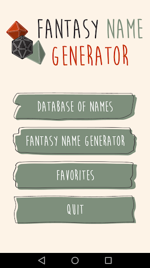 Fantasy Name Generator Screenshot 0