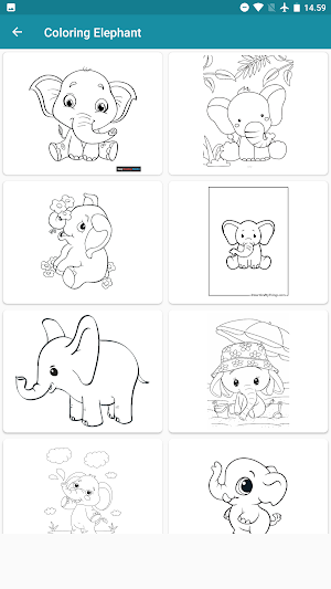 coloring african elephant Screenshot 1