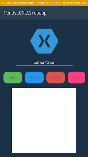 CRUD_Pondar Screenshot 1