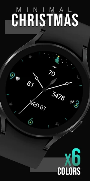 Minimal Christmas Watch Face Screenshot 0