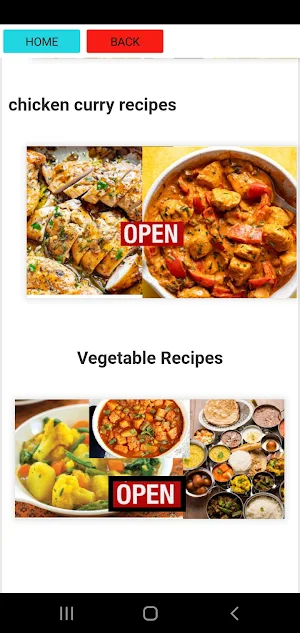 Recipes app Screenshot 1