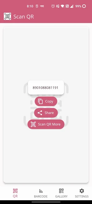 QuReCo QR and Barcode Scanner Screenshot 1