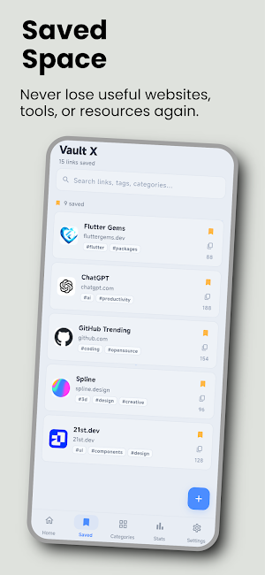 Vault X - Smart Link Organizer Screenshot 1