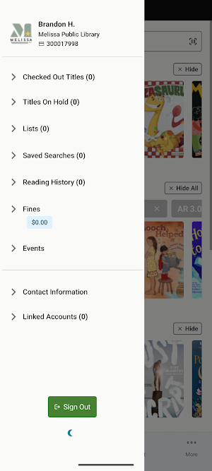 Melissa Public Library Screenshot 2
