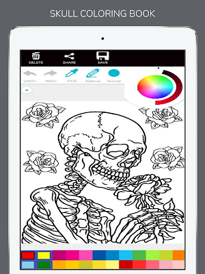 Monster Skeleton Coloring Book Screenshot 0